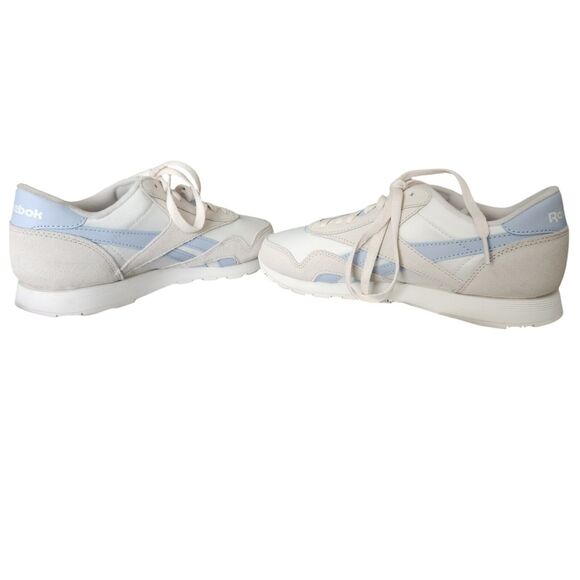 Reebok Women's Classic Nylon Sneaker Size 8 Bone/Pale Blue/Chalk - Picture 2 of 11